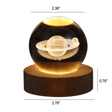 Lampe De Table À Led Usb Avec Boule De Cristal Décorative Et Créative-Lampe Veilleuse